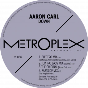 Aaron Carl - Down (12") (New Vinyl)