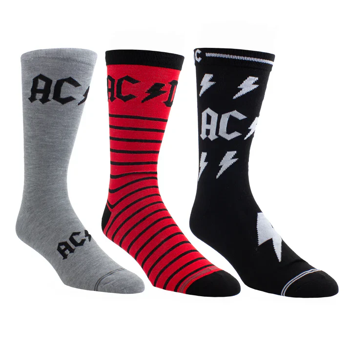ACDC Guitar Tin 3-Pack Socks - Image 2