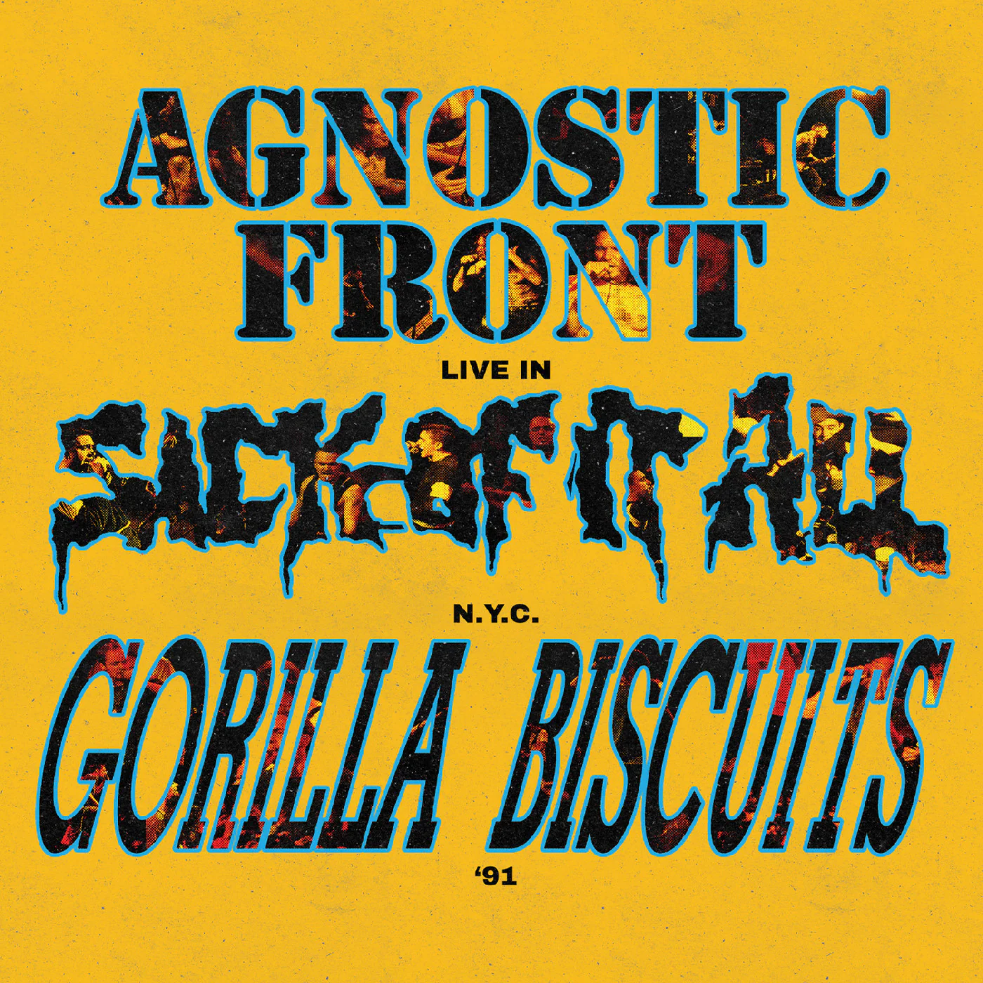Agnostic Front, Gorilla Biscuits & Sick Of It All - Live In N.Y.C. '91 (Galaxy Vinyl) (New Vinyl)