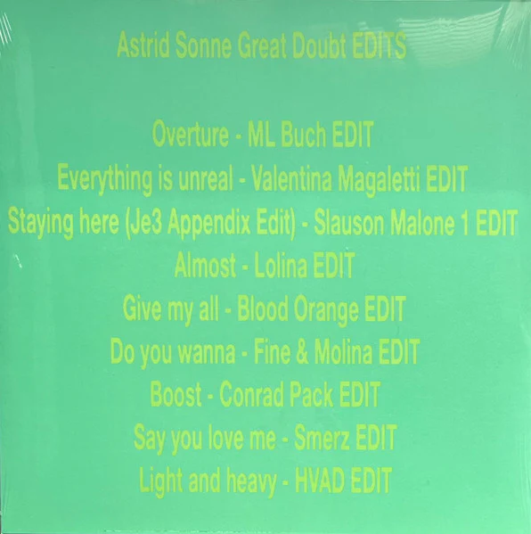 Astrid Sonne - Great Doubt Edits (New Vinyl)