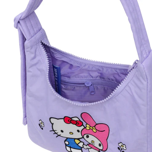 Baggu - Embroidered Hello Kitty & My Melody - Mini Nylon Shoulder Bag - Image 2