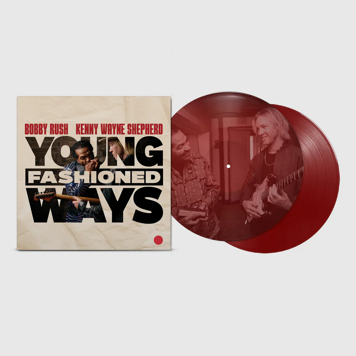 Bobby Rush And Kenny Wayne Shepherd - Young Fashioned Ways (Maroon Vinyl w/ Photographic Etching) (New Vinyl) - Image 2