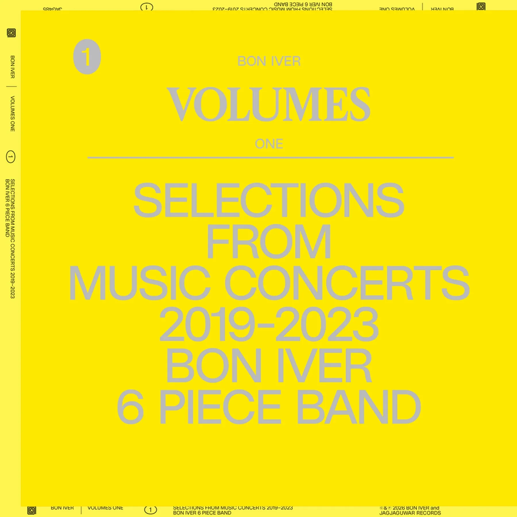 Bon Iver - Volumes One: Selections From Music Concerts 2019-2023 (New Vinyl)