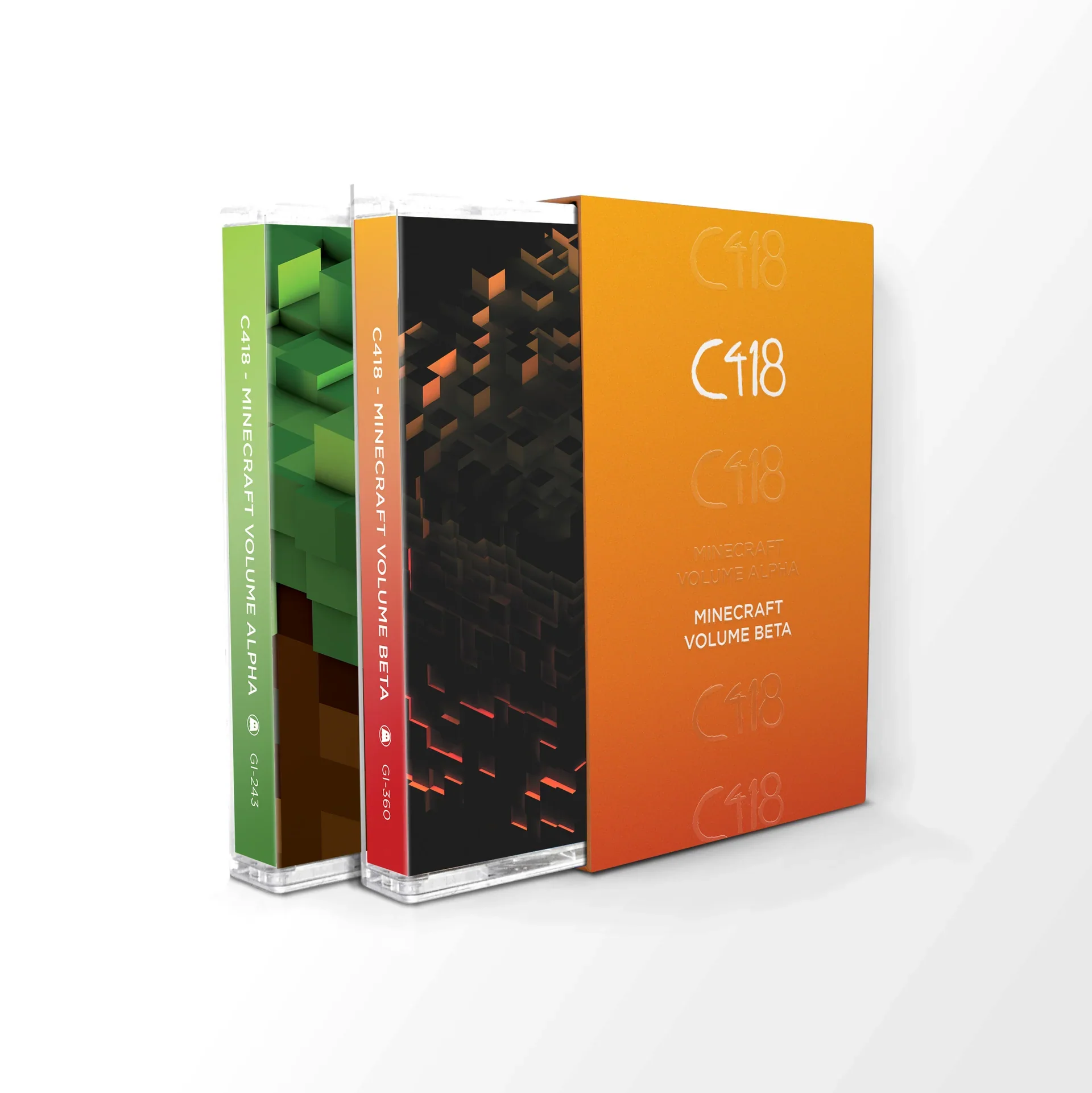 C418 - Minecraft: Alpha + Beta (Double Cassette) (Coloured Shell) (New Cassette) - Image 2