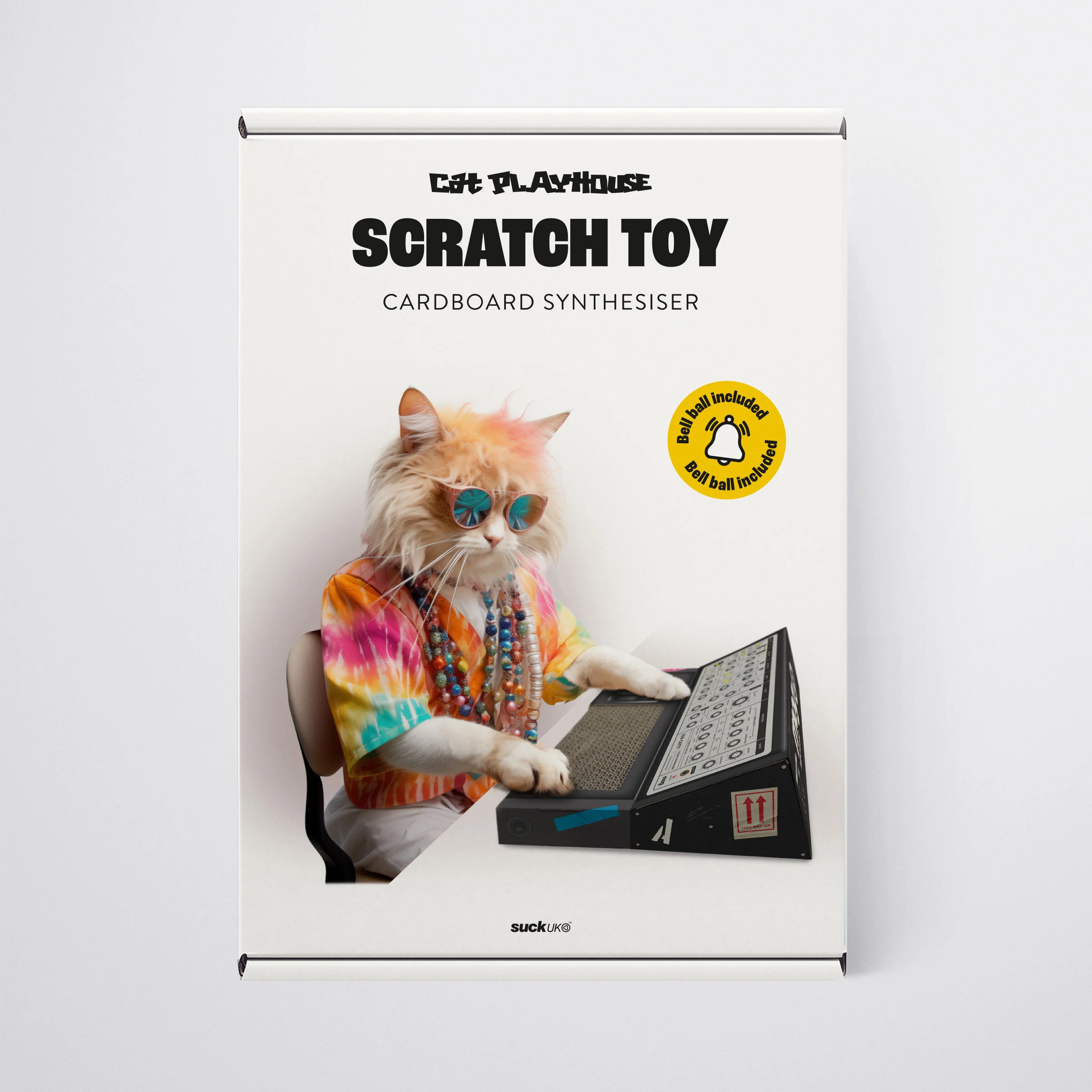 Cardboard Synth Cat Scratch Pad