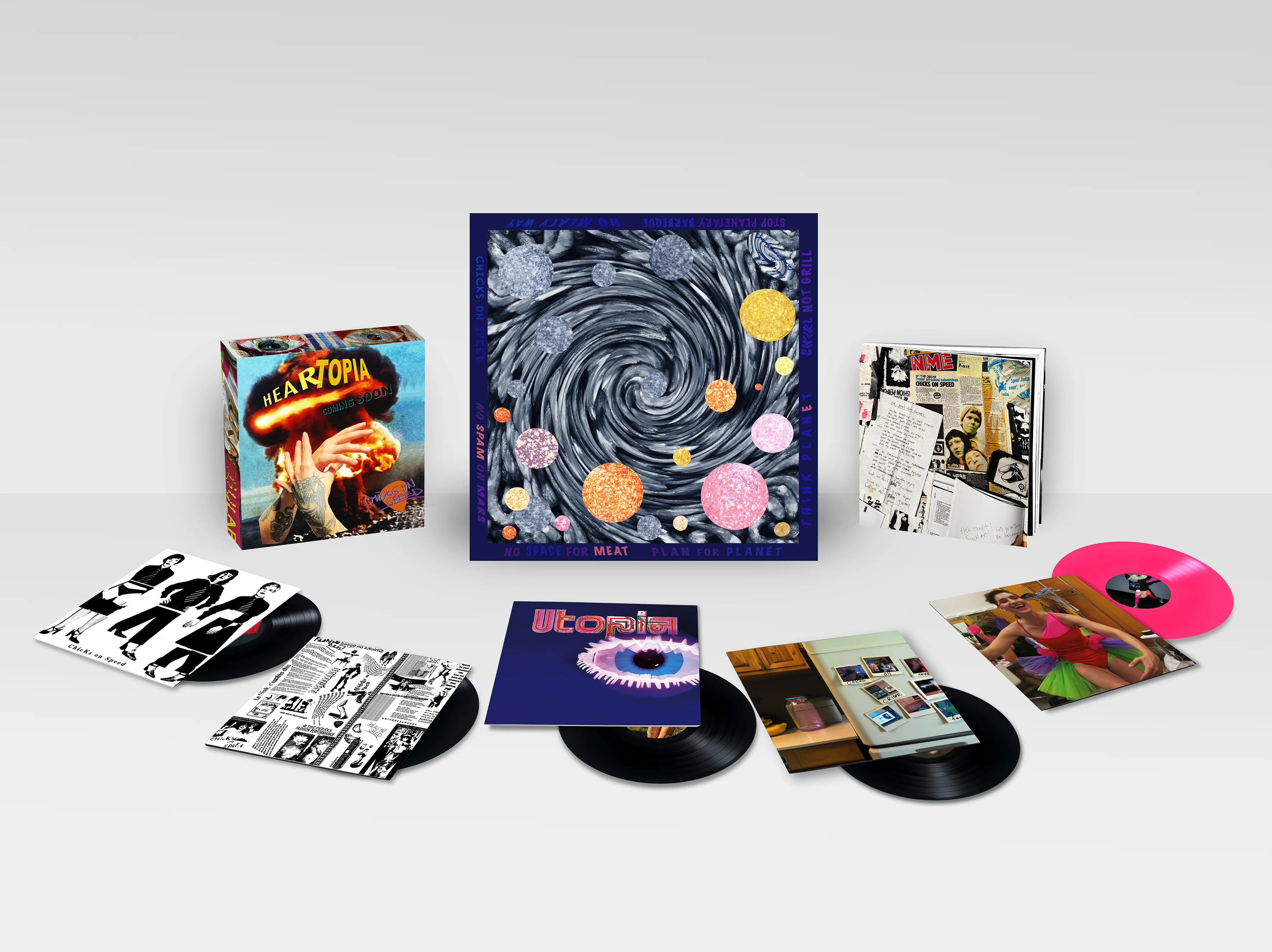 Chicks On Speed - Heartopia (5LP/Deluxe Edition/Pink Vinyl) (New Vinyl) - Image 2