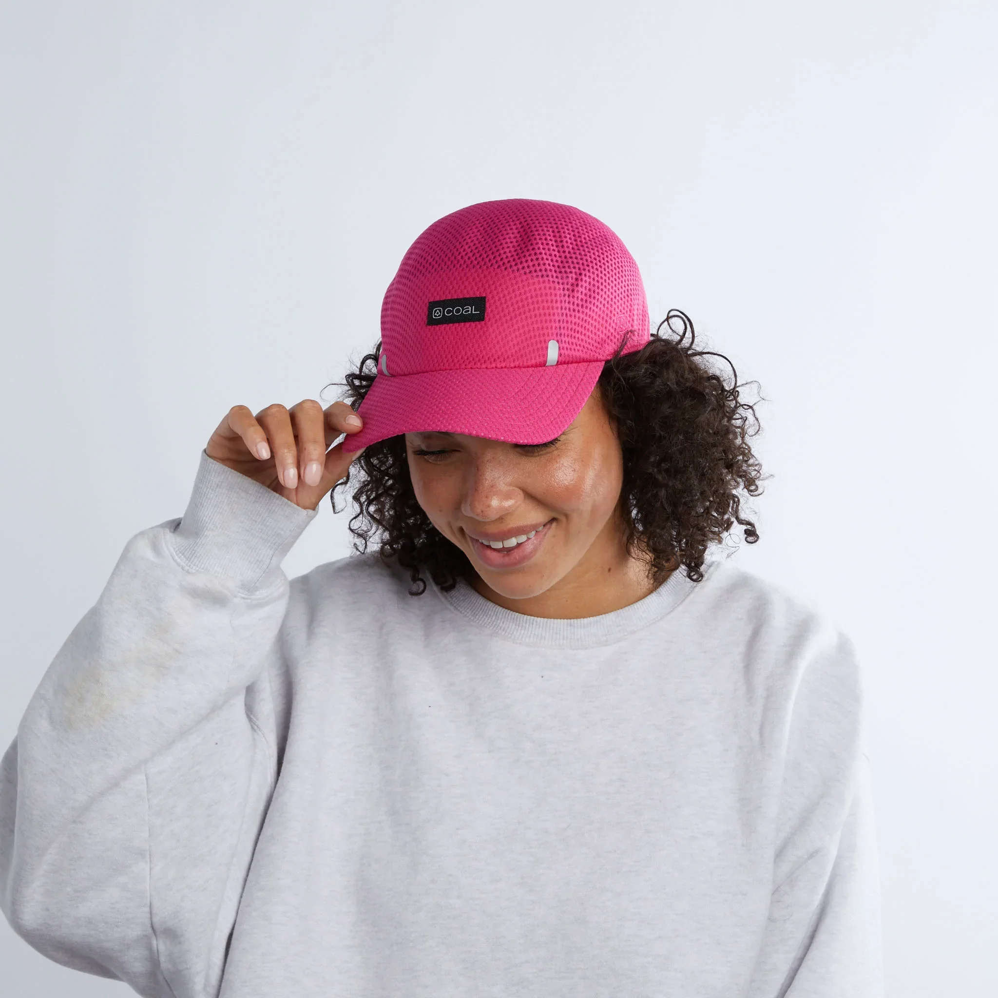 Coal - Tempo Seamless Mesh Cap - Pink