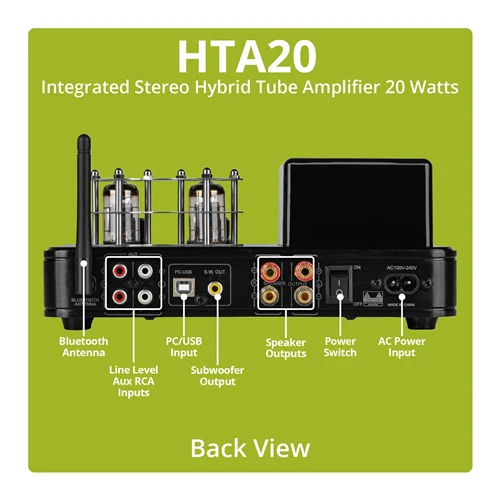 Dayton - HTA20 Integrated Stereo Hybrid Tube Amplifier 20 Watts & Dayton Bookshelf Speakers - 2 Way Speakers *AVAILABLE FOR IN-STORE PICK-UP ONLY* (Electronics) - Image 3