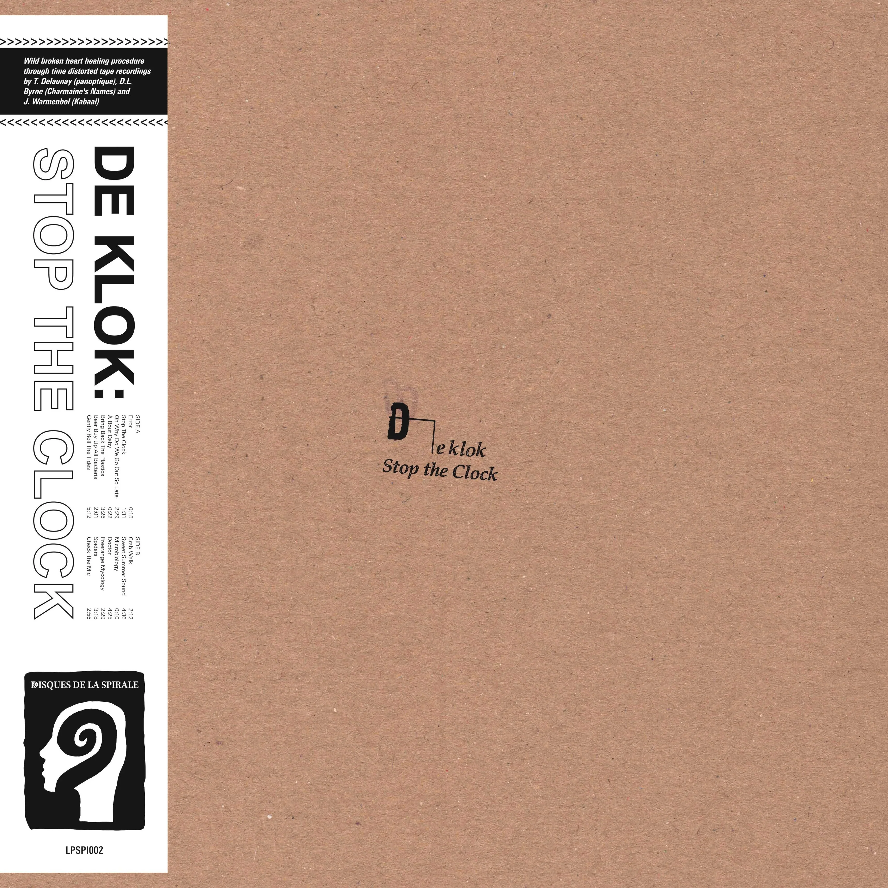 De Klok - Stop The Clock (New Vinyl)