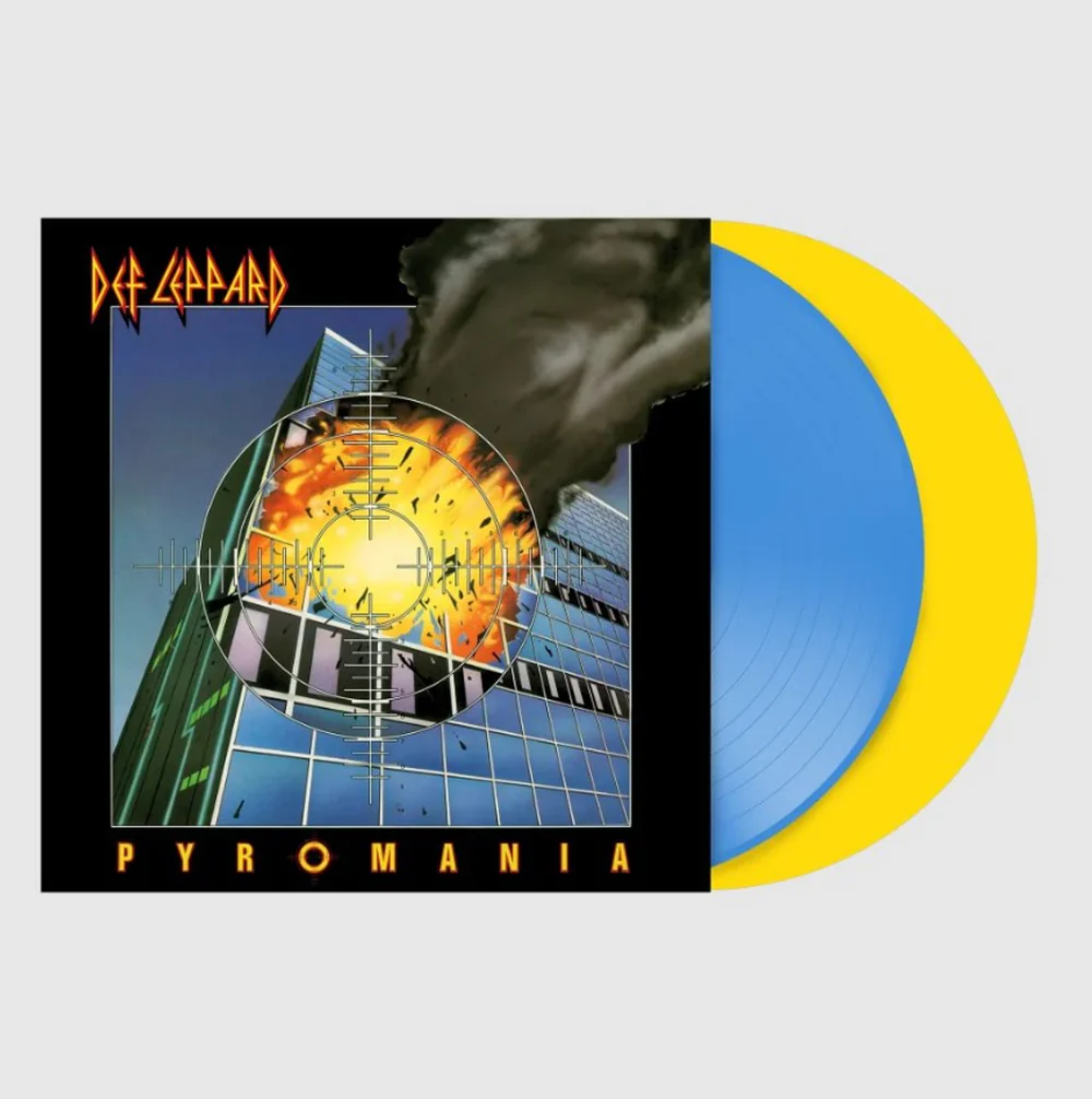 Def Leppard - Pyromania (40th Anniv. 2LP Yellow & Blue Vinyl) (New Vinyl) - Image 2