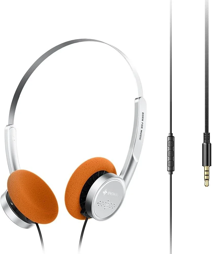 FiiO Snowsky Wind 3.5mm ON-Ear Headphones for Recording Gaming w/Mic