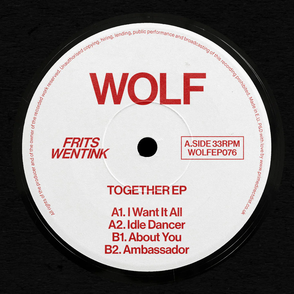 Frits Wentink - Together EP (New Vinyl)