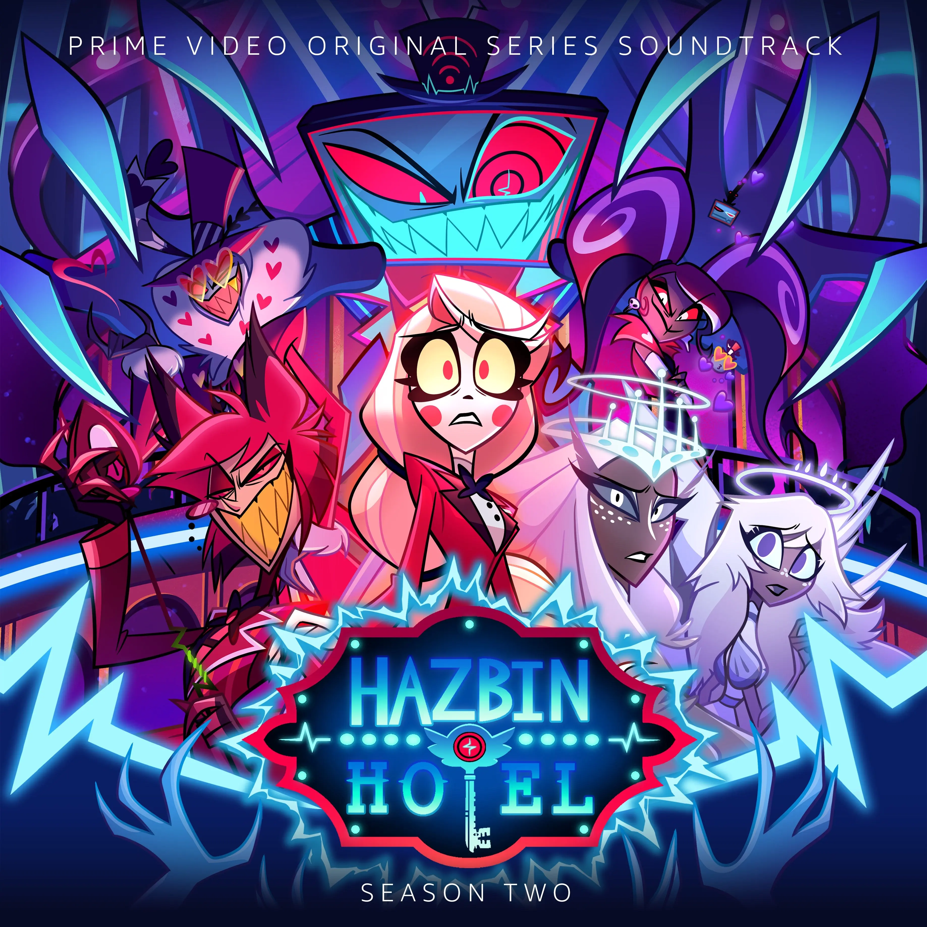 Hazbin Hotel - Hazbin Hotel: Season 2 Soundtrack (Indie Exclusive Blue With Black Splatter Vinyl) (New Vinyl)