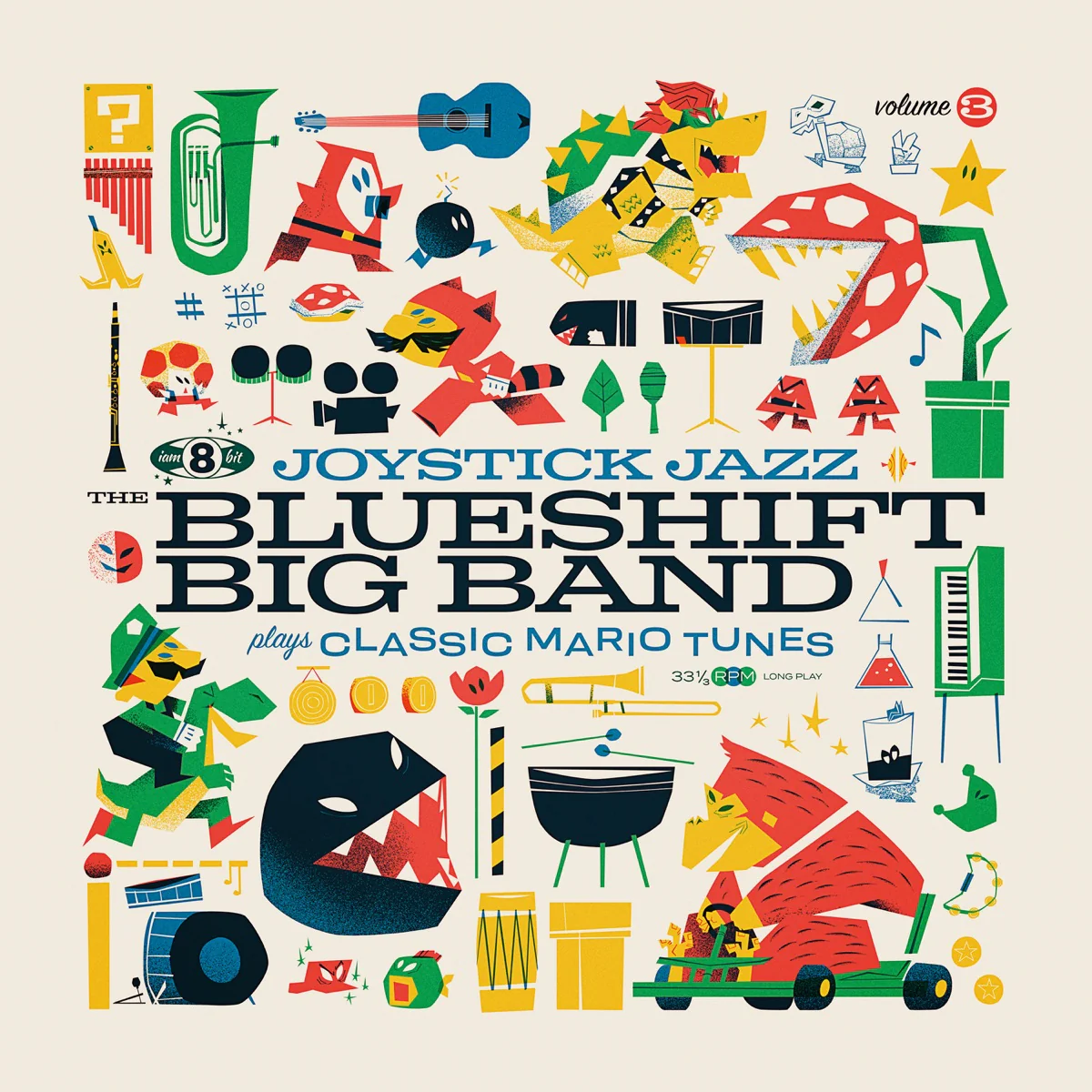 Joystick Jazz - The Blueshift Big Band Plays Classic Mario Tunes Vol. 3 (New Vinyl)
