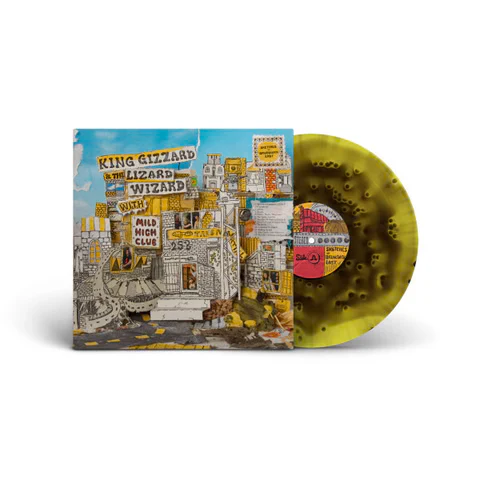 King Gizzard & the Lizard Wizard w/ Mild High Club - Sketches Of Brunswick East (Migraine Edition Yellow & Black Vinyl) (New Vinyl) - Image 2