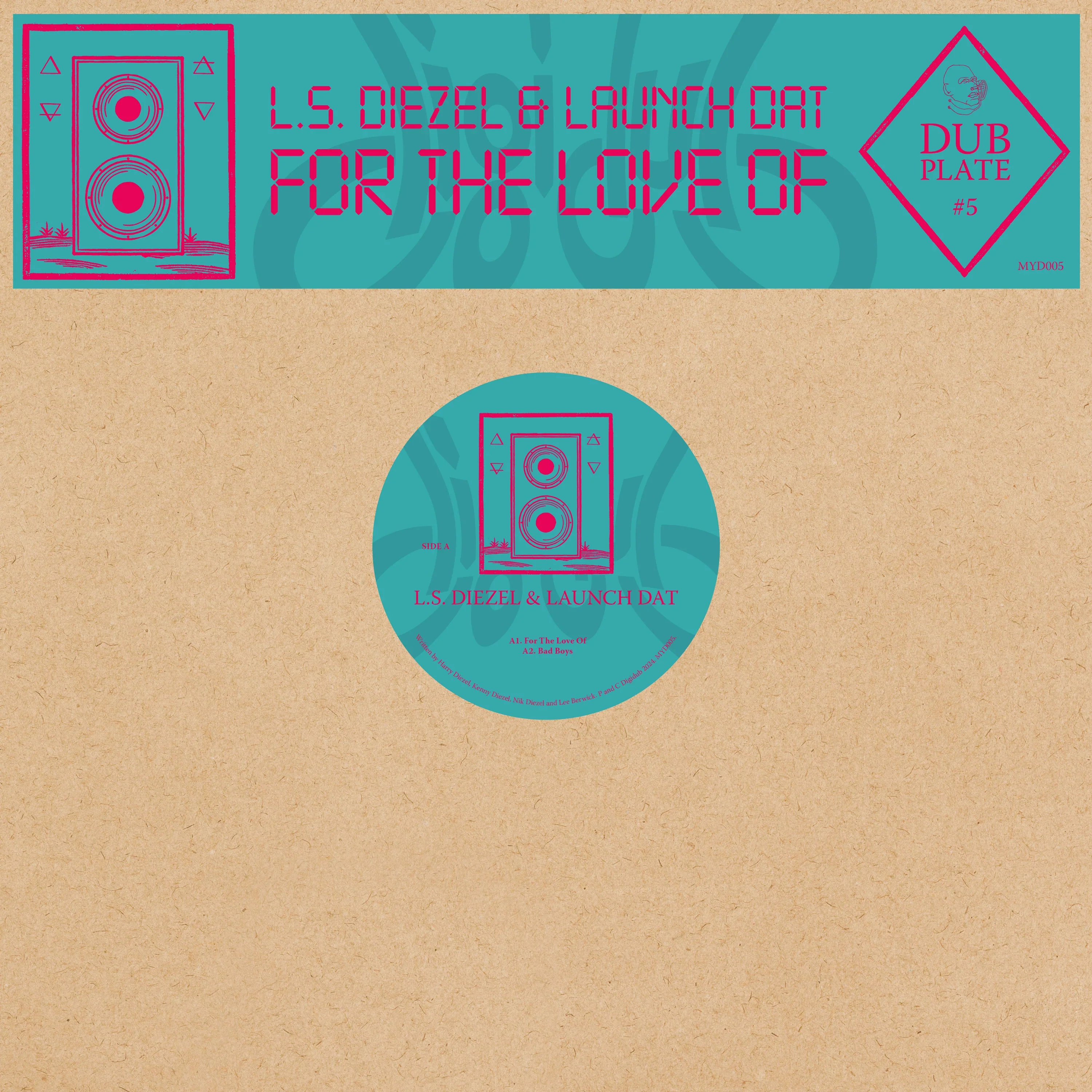 L.S. Diezel & Launch DAT - Dubplate #5: For The Love Of 12" (New Vinyl)