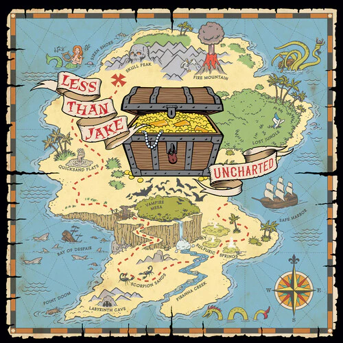 Less Than Jake - Uncharted (Yellow Marble Vinyl) (New Vinyl)