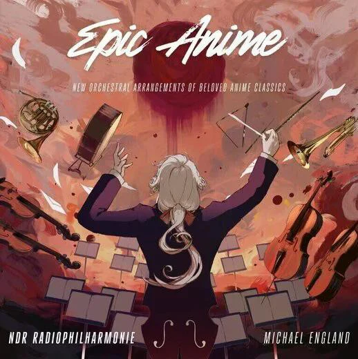 NDR Radiophilharmonie & Michael England - Epic Anime (Oxblood Color Vinyl) (New Vinyl)