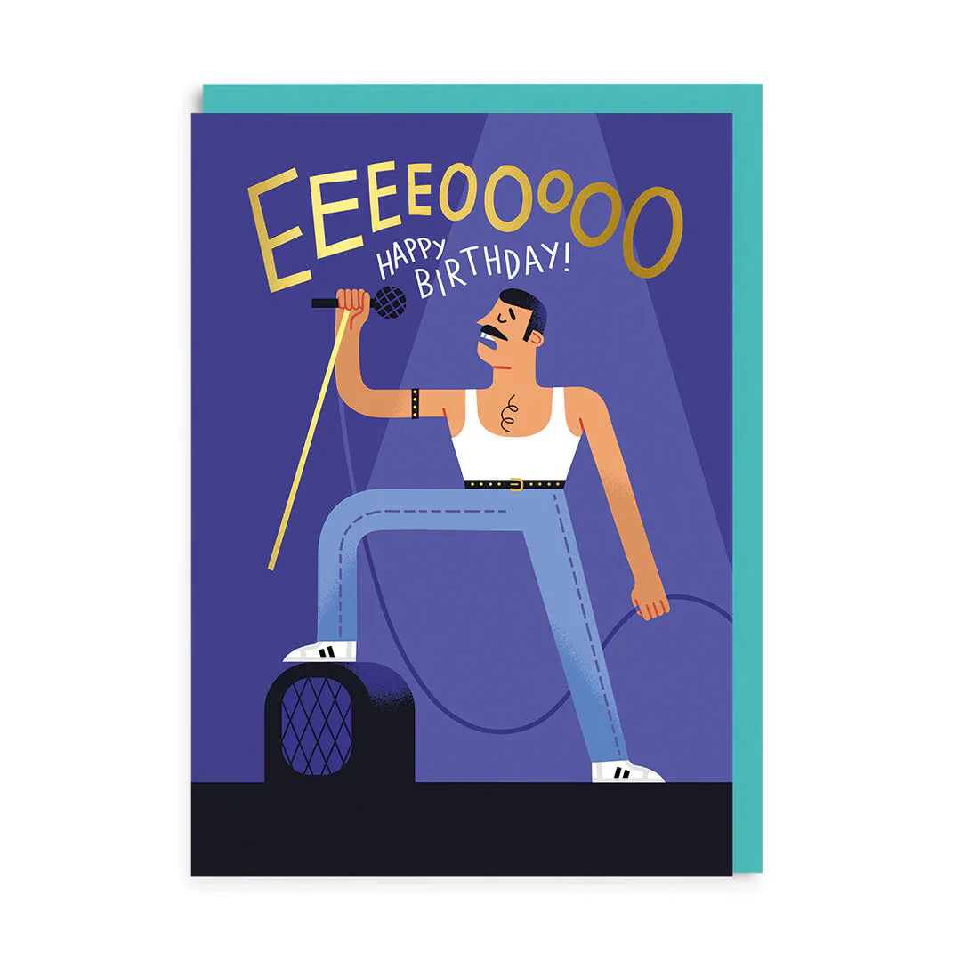 Ohh Deer Cards - Freddie Mercury Happy Birthday