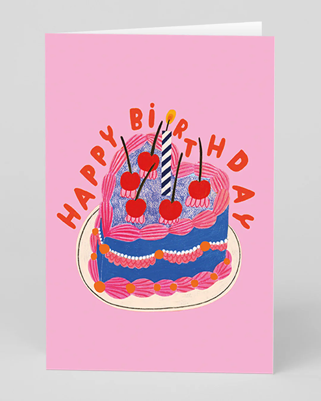 Ohh Deer Cards - Heart Cake Birthday Card