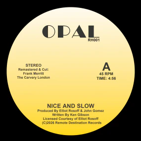 Opal - Nice and Slow 12'' (New Vinyl)