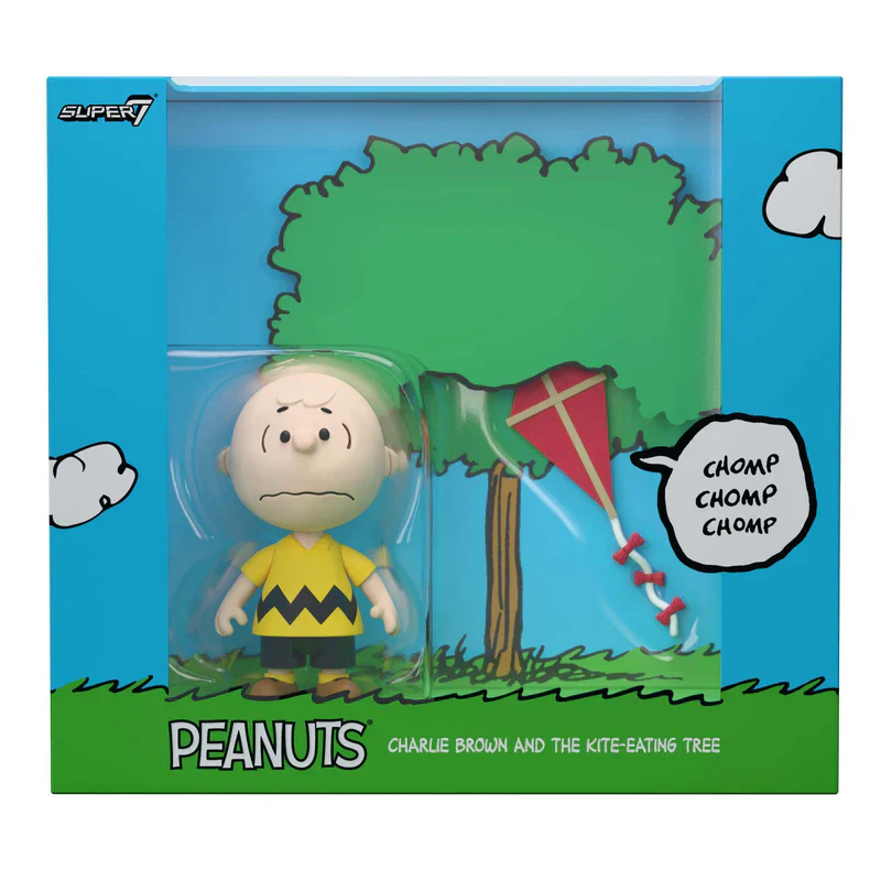 Peanuts Super7 Charlie Brown Kite Eating Tree Diorama Box