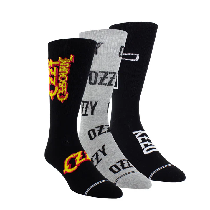 Perri Socks - OZZY OSBOURNE ASSORTED CREW, 3PAIR - One Size