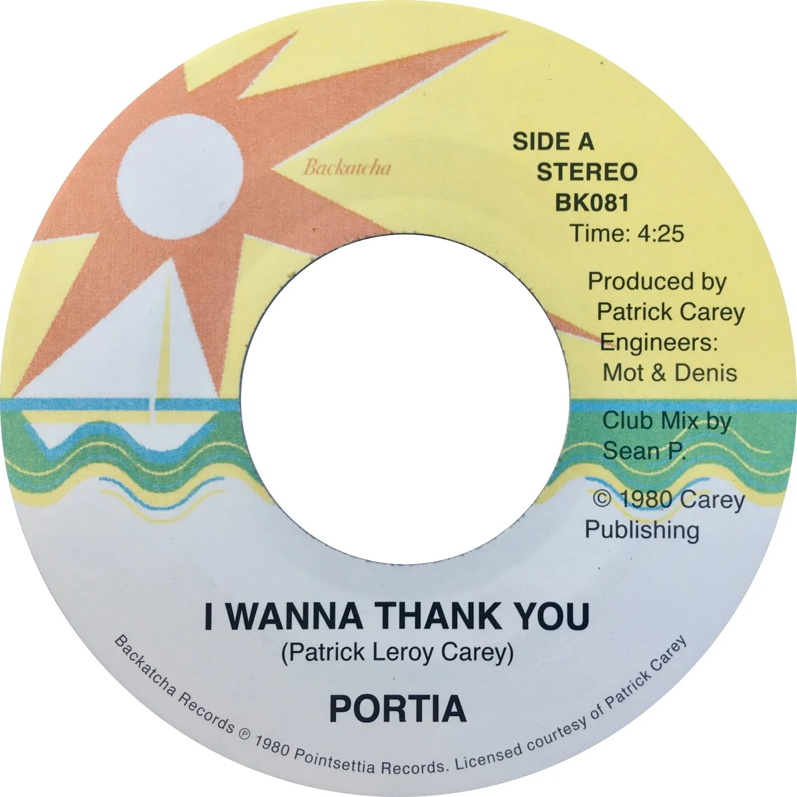 Portia - I Wanna Thank You/Instrumental (7" (New Vinyl)