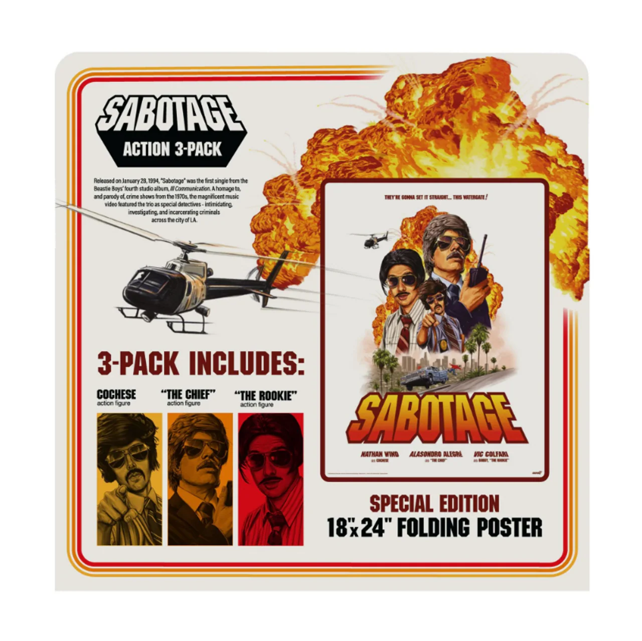 Sabotage - 3 Pack - ReAction Figure - Image 2