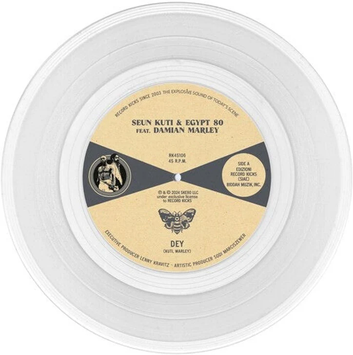 Seun Kuti & Egypt 80 + Damian Marley - Dey (Clear 7" Vinyl) (New Vinyl)