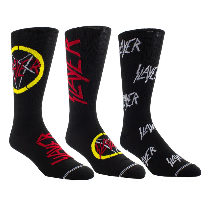 Slayer Guitar Tin 3-Pack Socks - Image 2