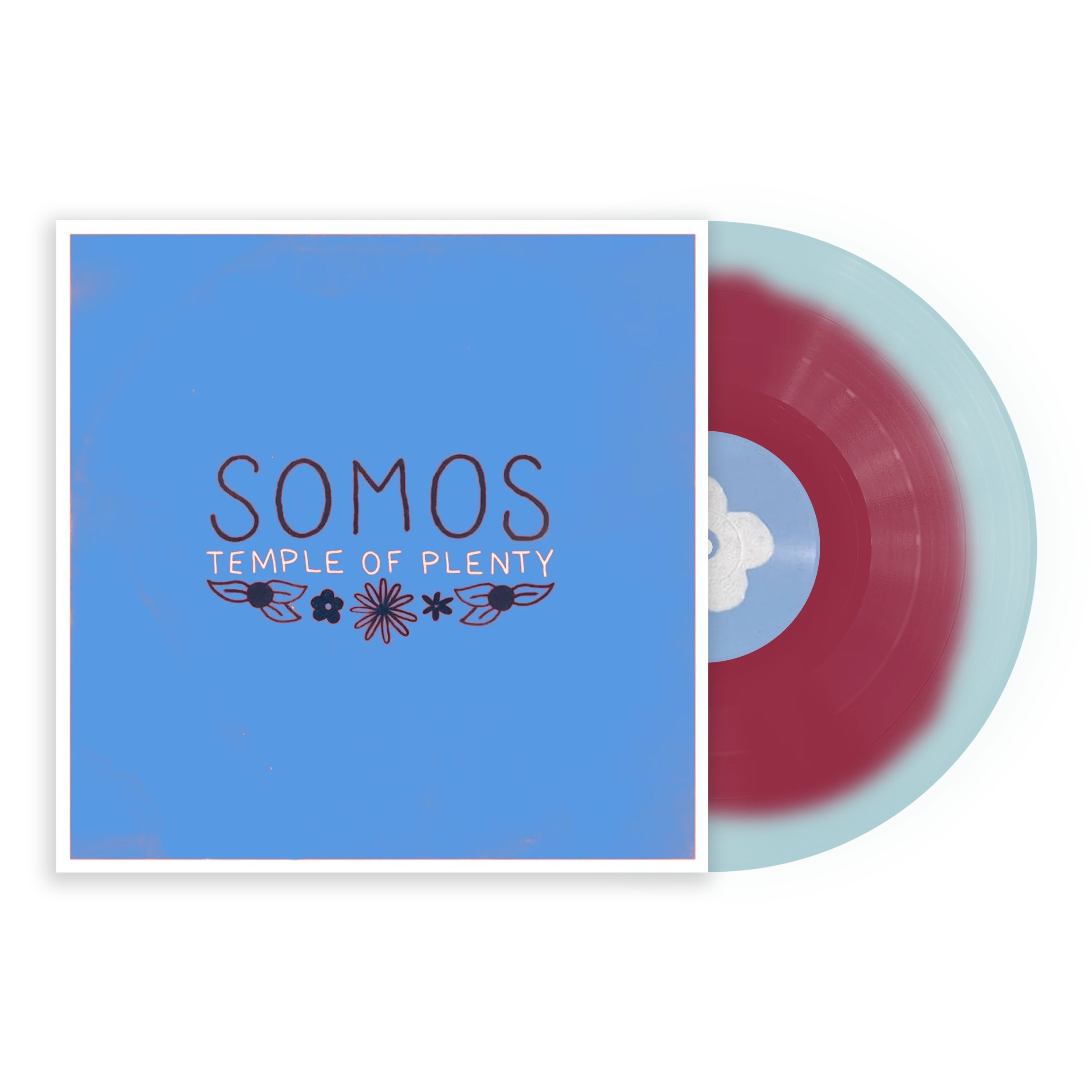 Somos - Temple Of Plenty (Red & Sea Glass Blue Splash Vinyl) (New Vinyl)