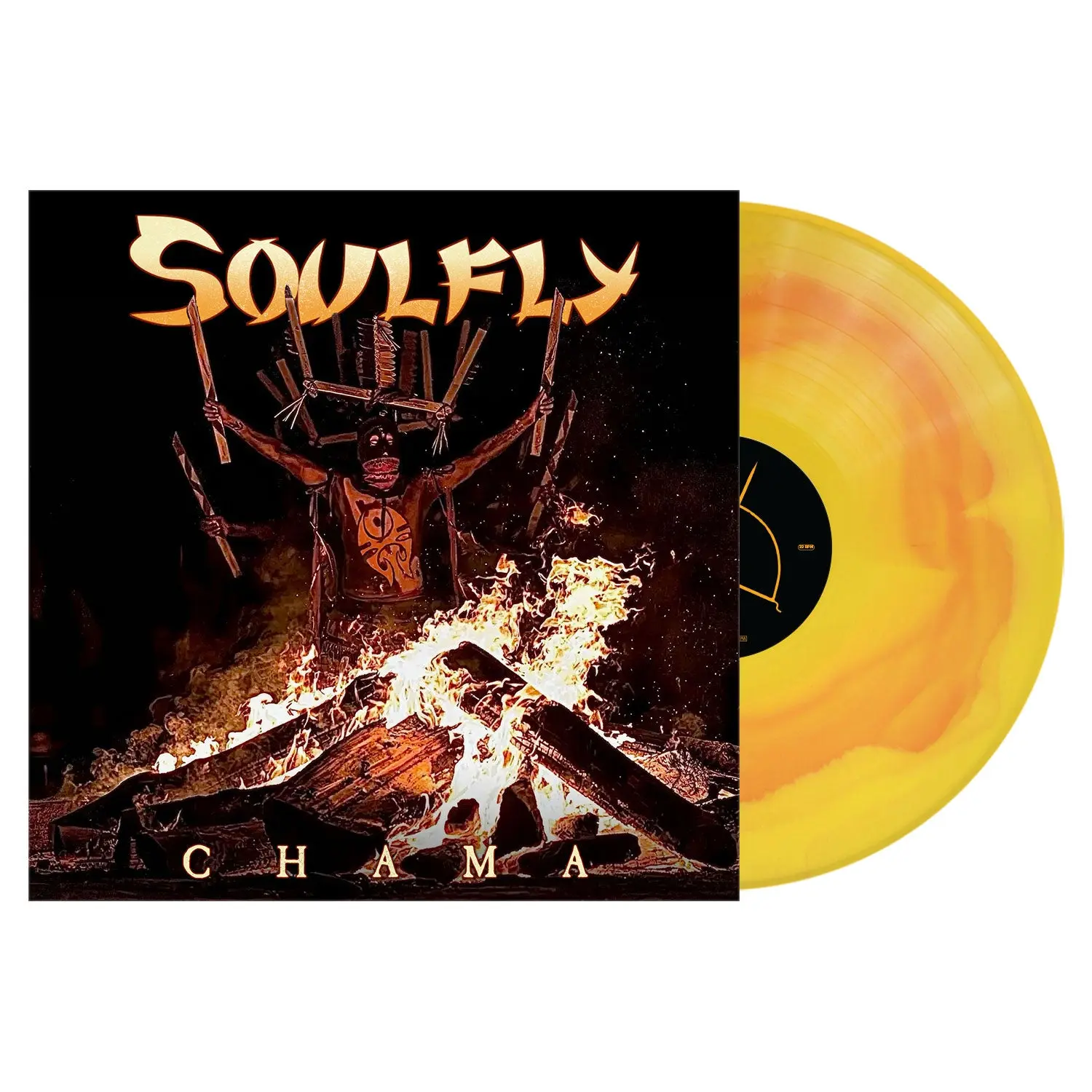 Soulfly - Chama (1LP Gatefold) (Yellow/Orange Corona) (New Vinyl)