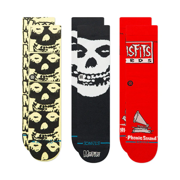 STANCE - Stance X Misfits Coffin (3 Pairs of Socks + twin enamel pins) Box Set - Image 2