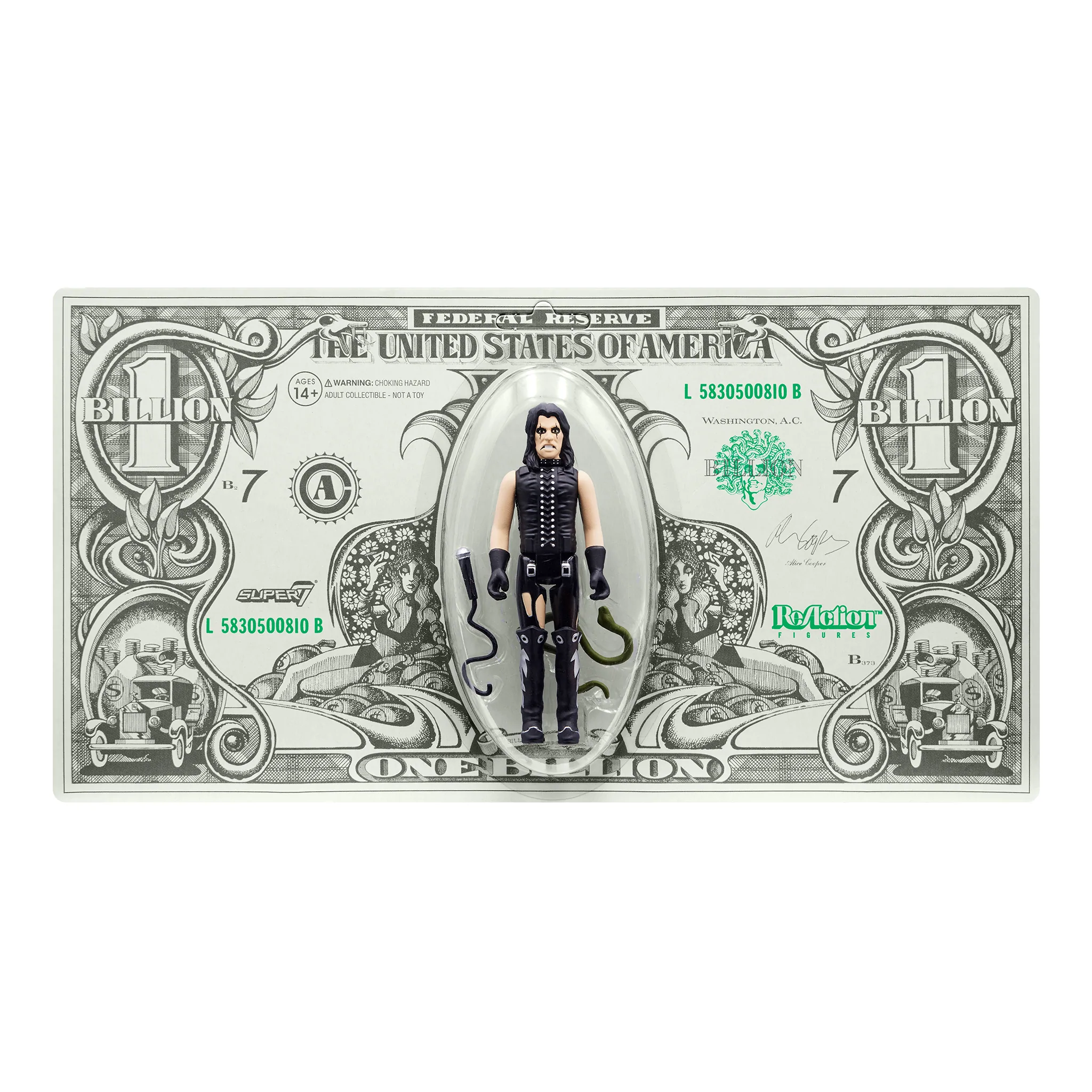 SUPER7 - Alice Copper ReAction Figure - Billion Dollar Babies