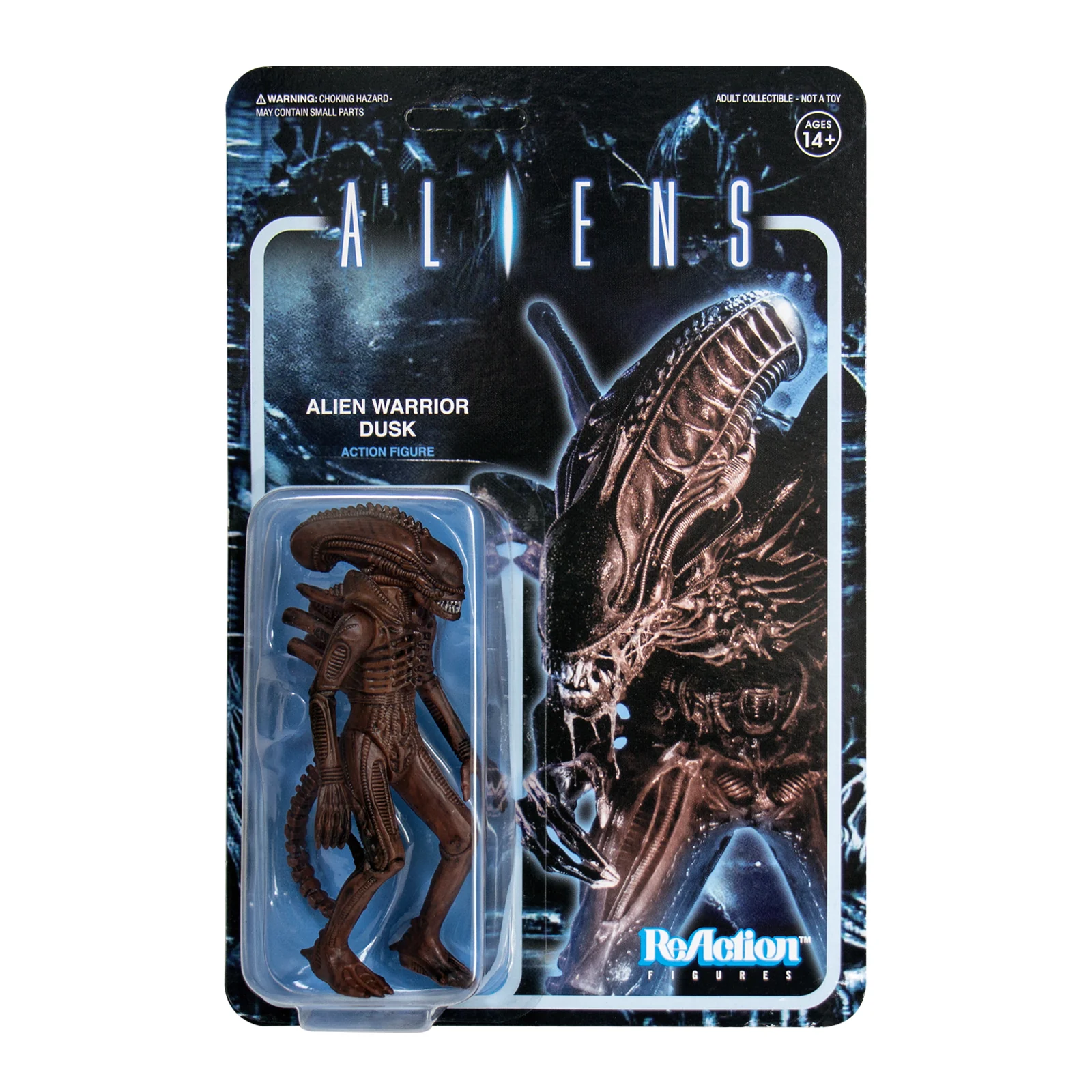 SUPER7 - Aliens ReAction Figure - Alien Warrior B (Dusk Brown)
