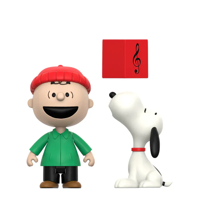 Super7 - Charlie Brown & Snoopy Caroling - ReAction Figure - Image 2