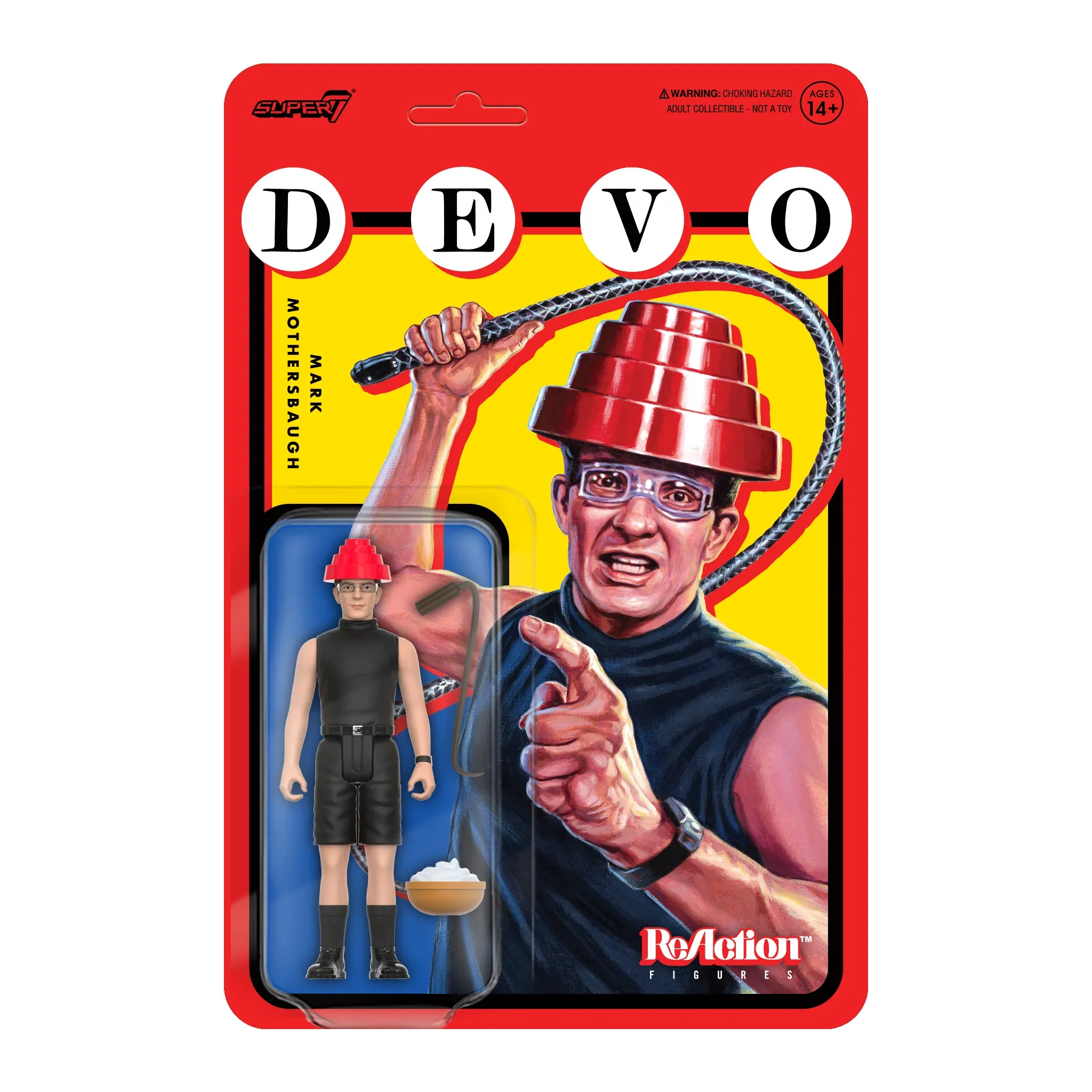SUPER7 - Devo ReAction Figure - Mark Mothersbaugh (Whip It)
