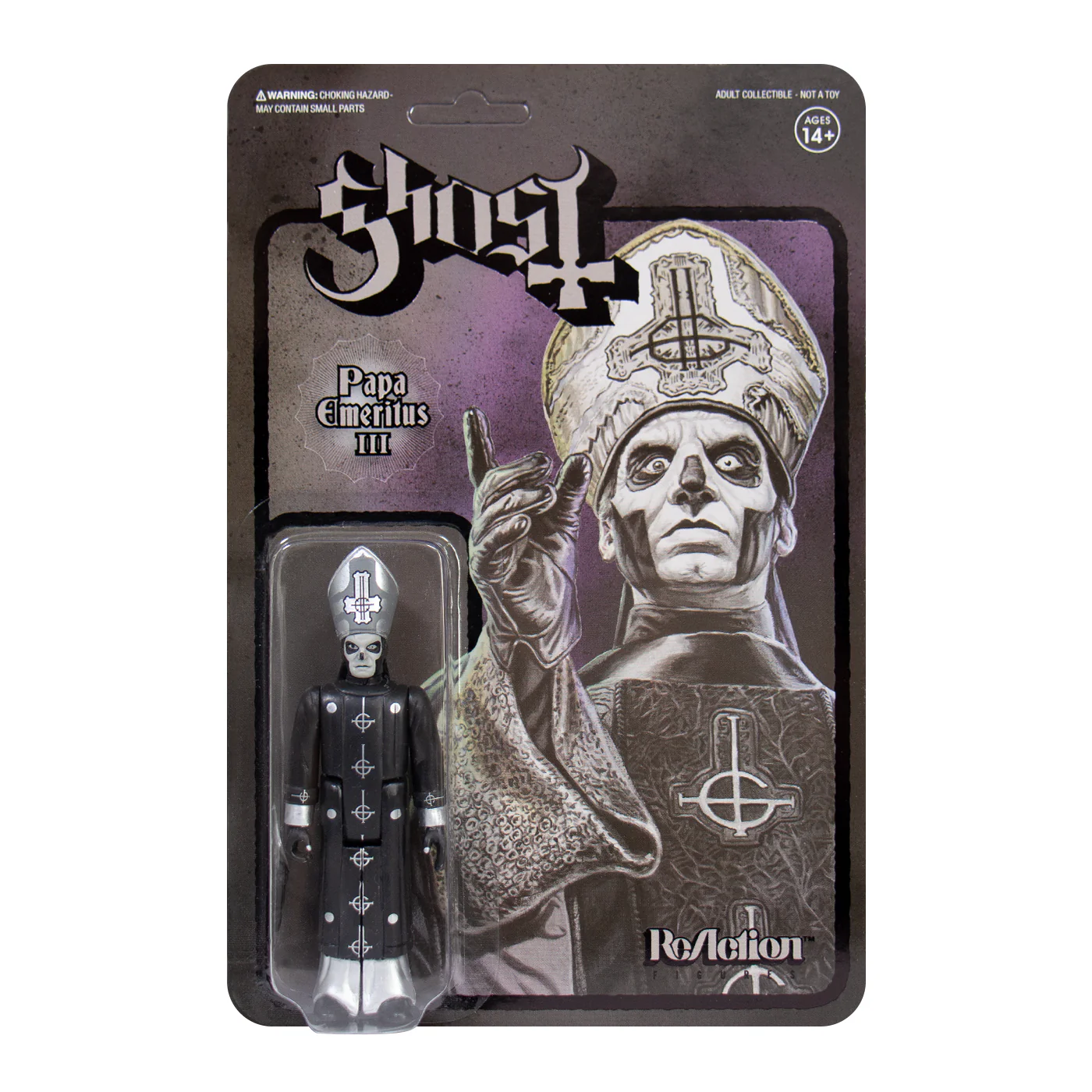 SUPER7 - Ghost ReAction Figure - Papa Emeritus III (Black Series)