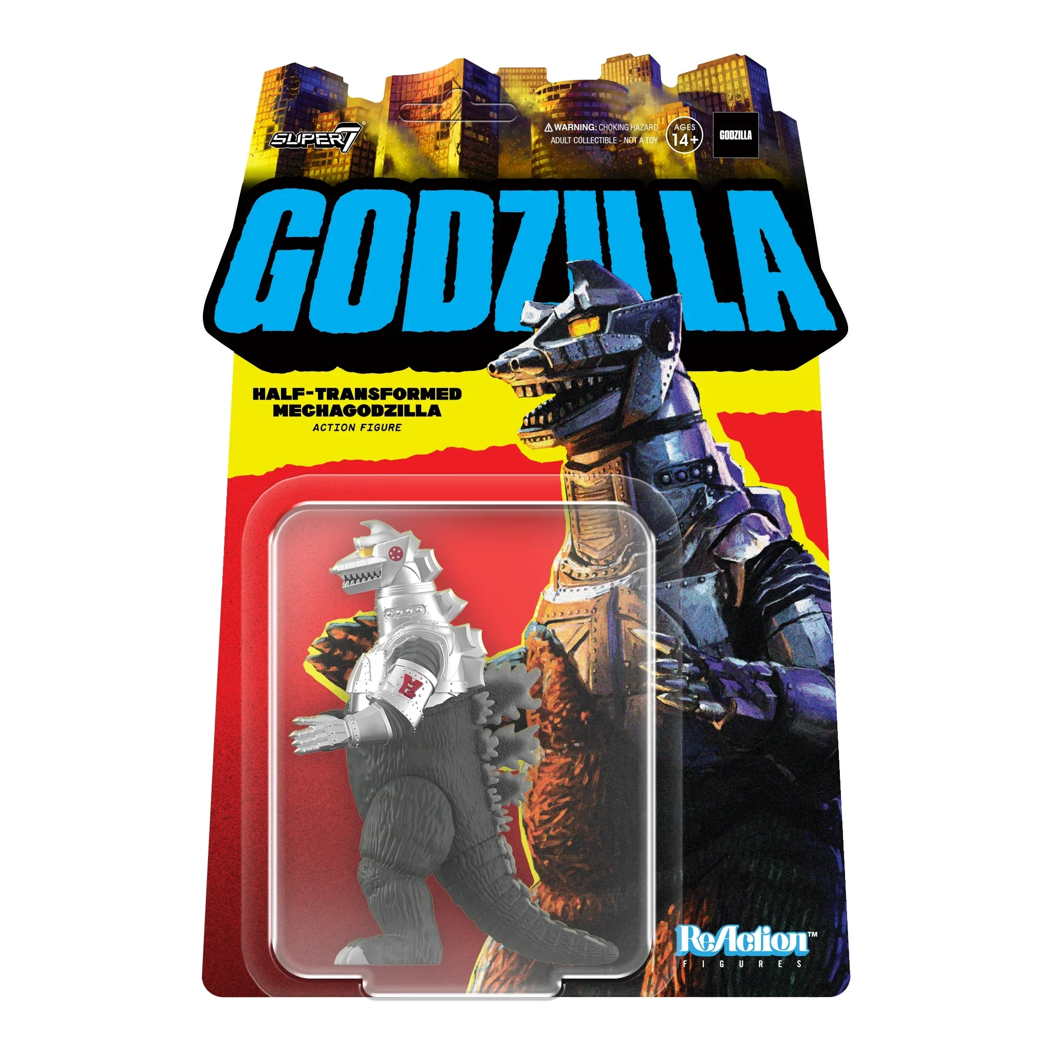 SUPER7 - Godzilla Toho ReAction Figure - Half-Transformed Mechagodzilla