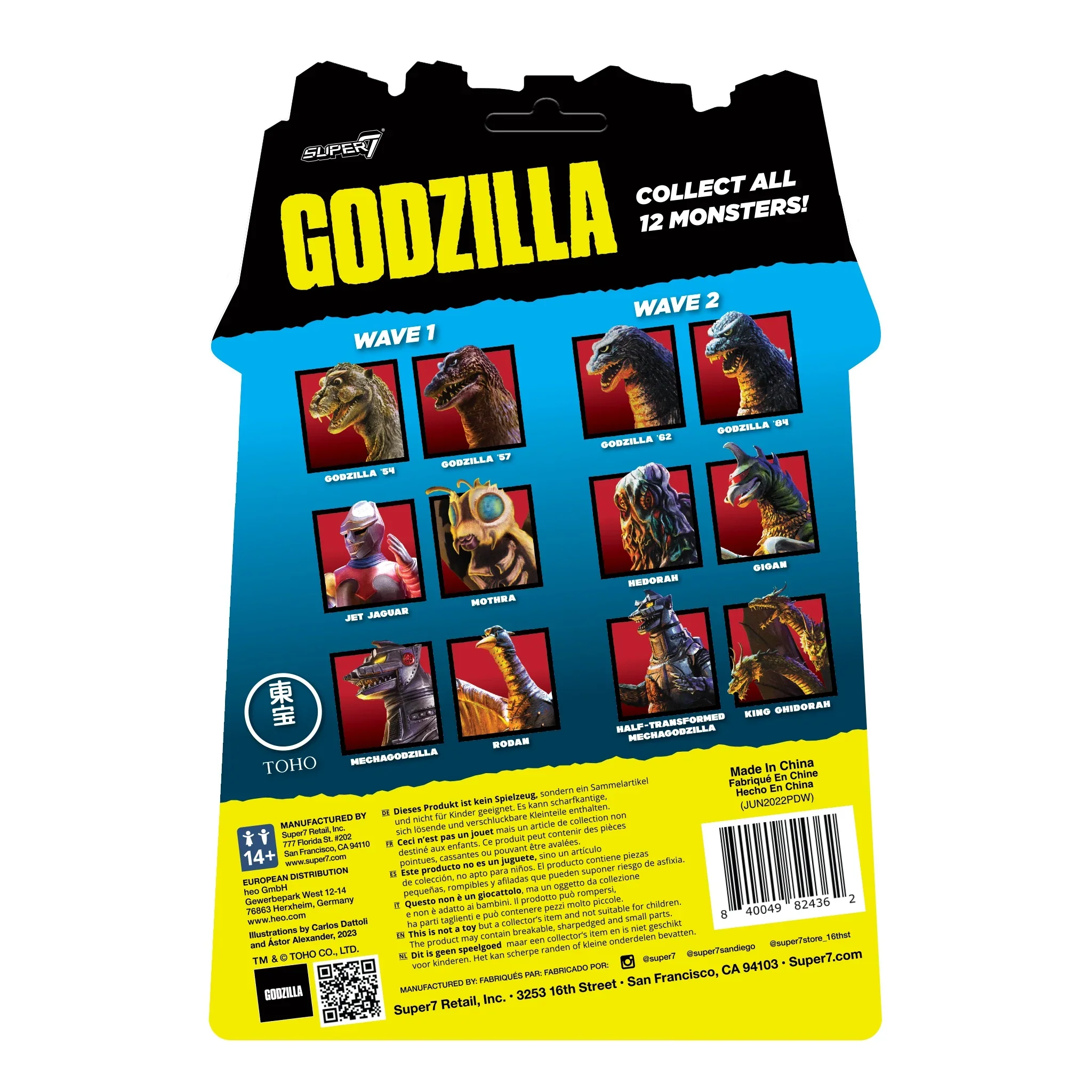 SUPER7 - Godzilla Toho ReAction Figure - King Ghidorah - Image 4