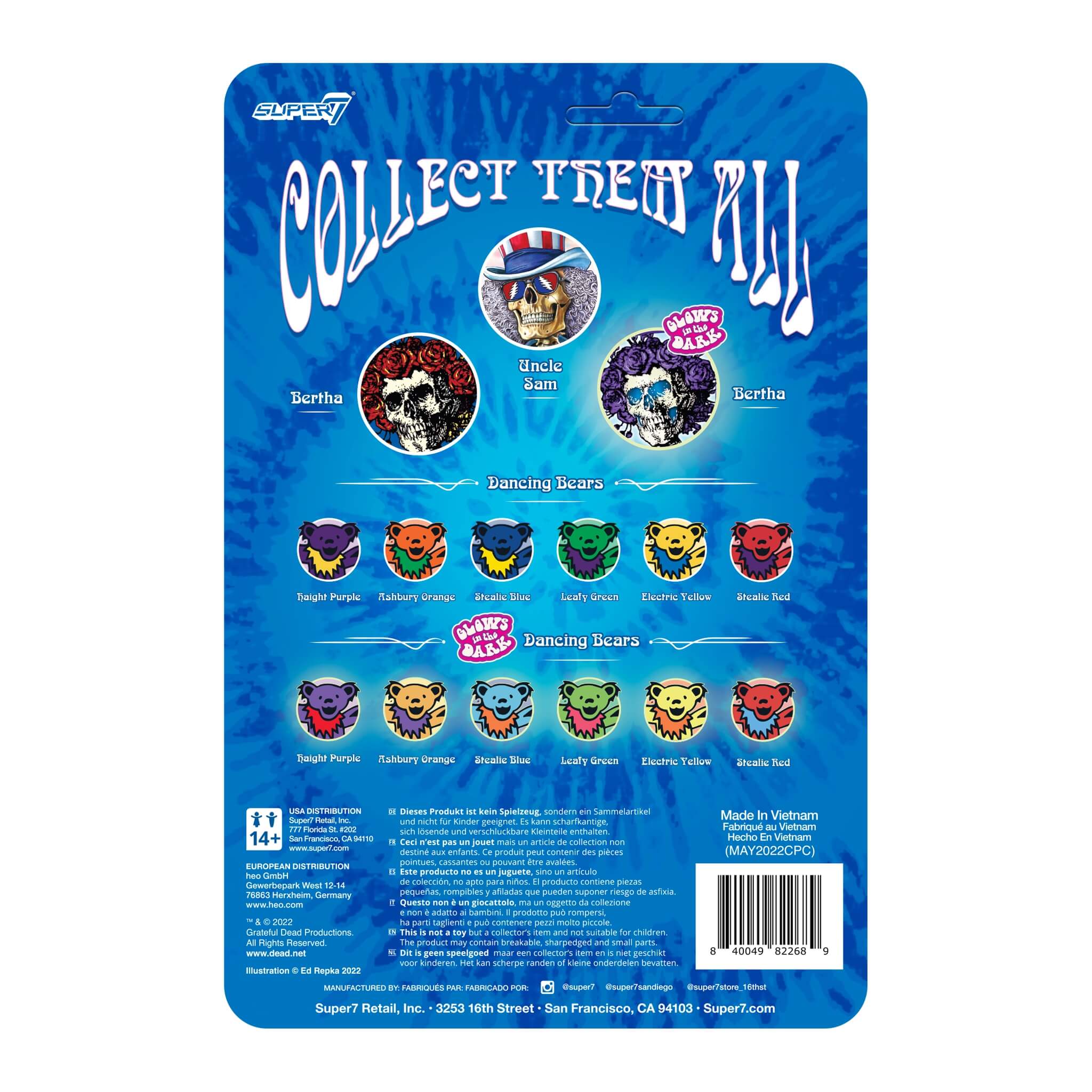 SUPER7 - Grateful Dead ReAction Figure - Uncle Sam - Image 4