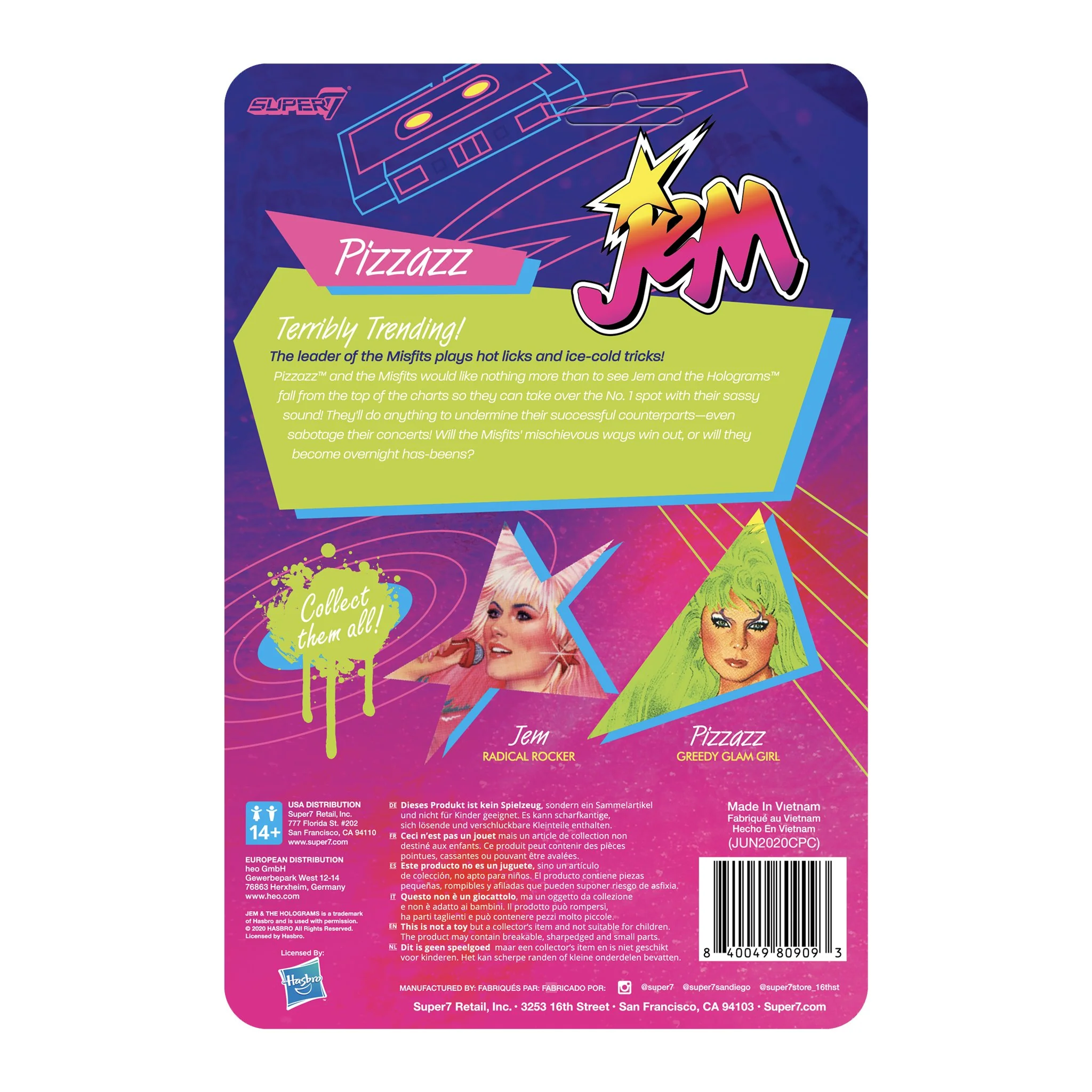 SUPER7 - Jem and the Holograms ReAction Figure - Jem - Image 3