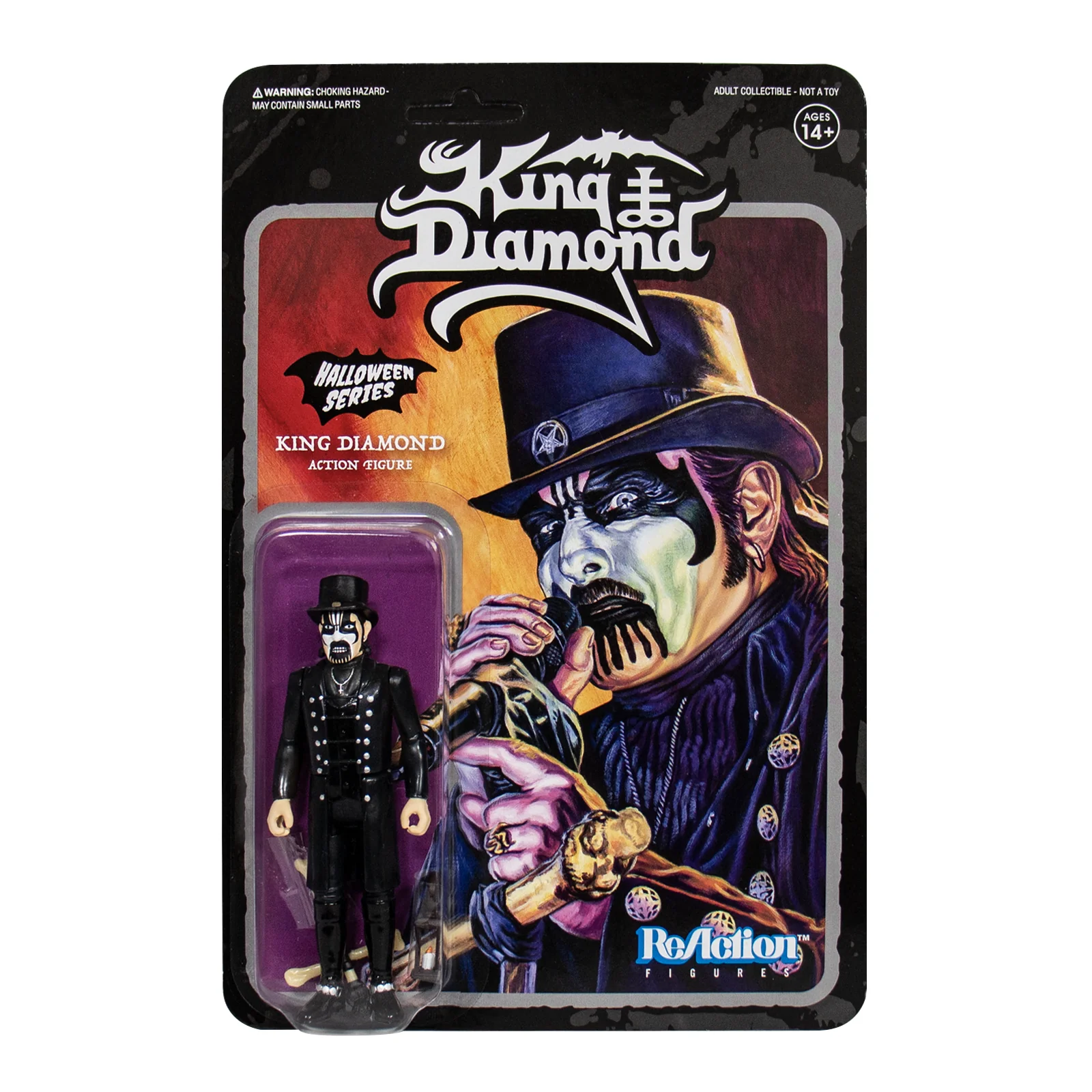 SUPER7 - King Diamond ReAction Figure - King Diamond Top Hat