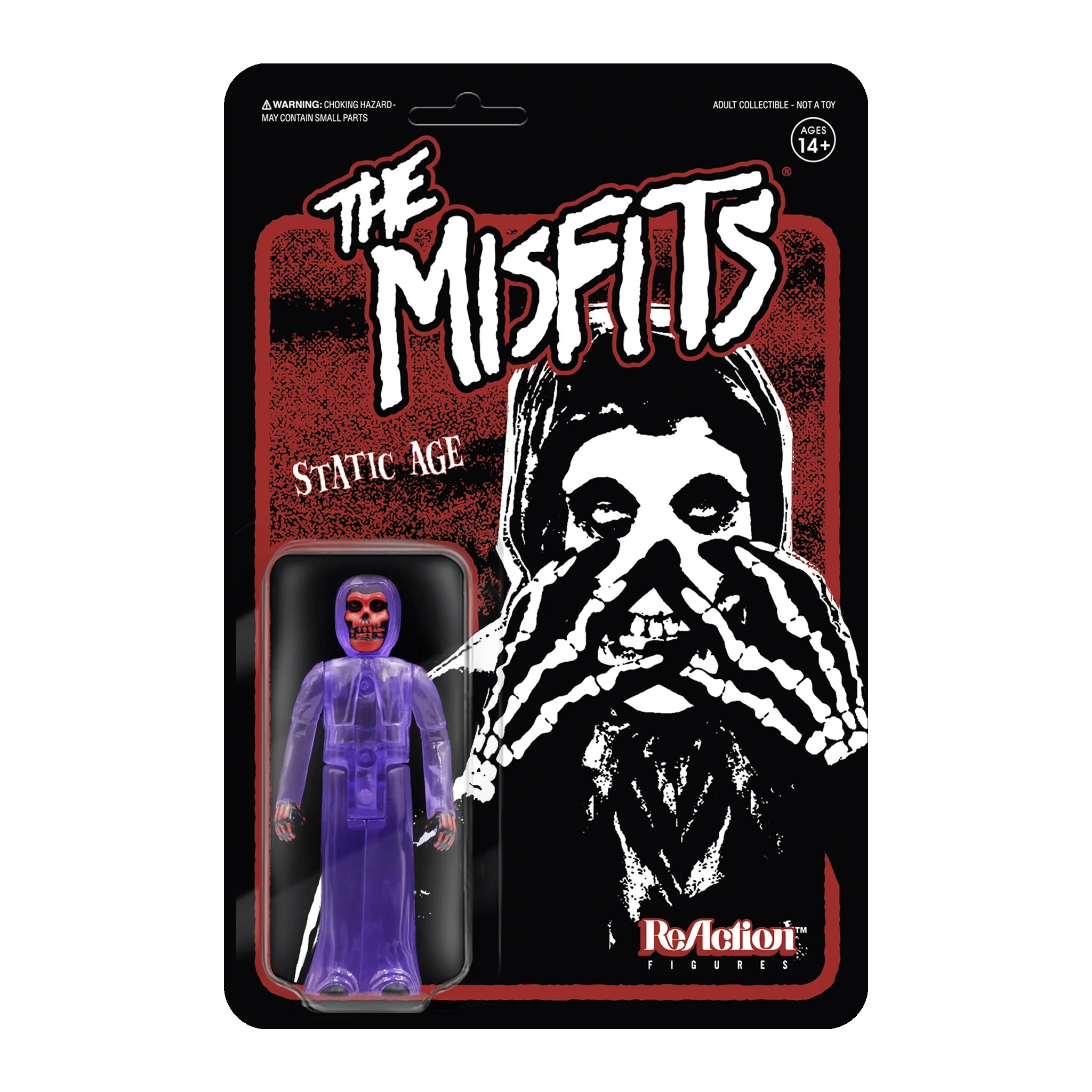 SUPER7 - Misfits ReAction - Fiend Static Age (Clear Purple)
