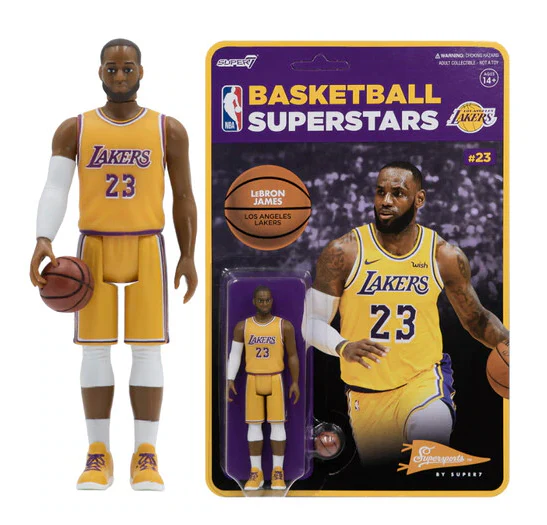 SUPER7 - NBA Supersports Figure - LeBron James (Yellow Jersey) (Lakers)