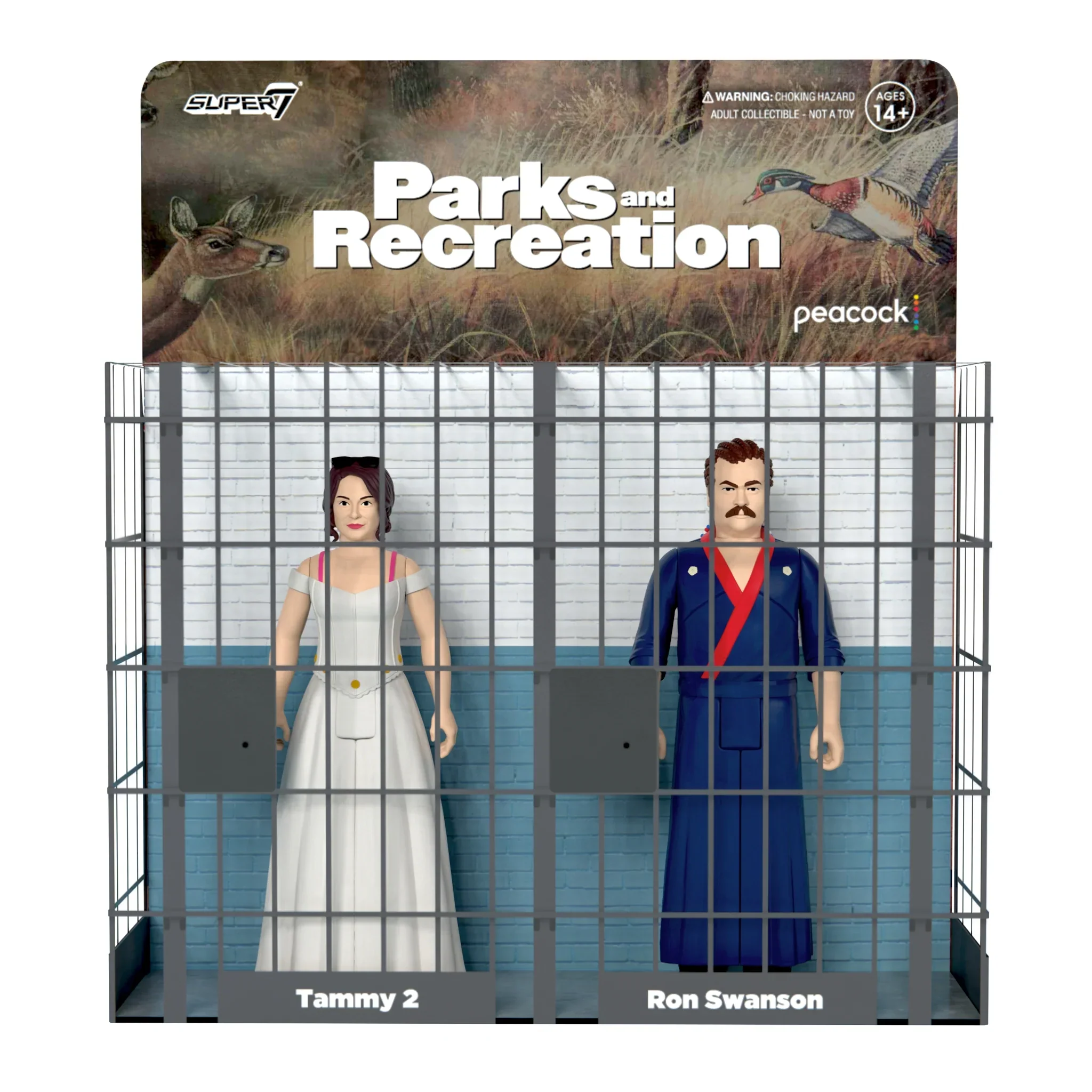 SUPER7 - Parks and Recreation ReAction Figures Wave 2 Ron And Tammy 2 Wedding Night 2-Pack