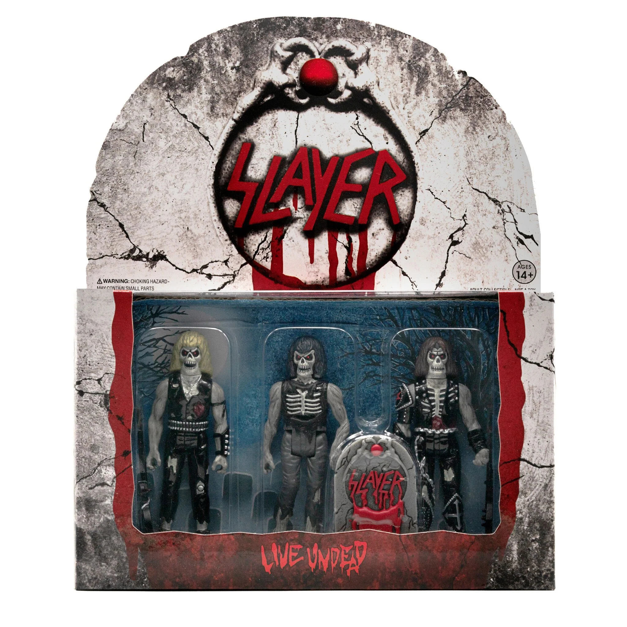 SUPER7 - Slayer ReAction Figure - Live Undead (3-Pack)