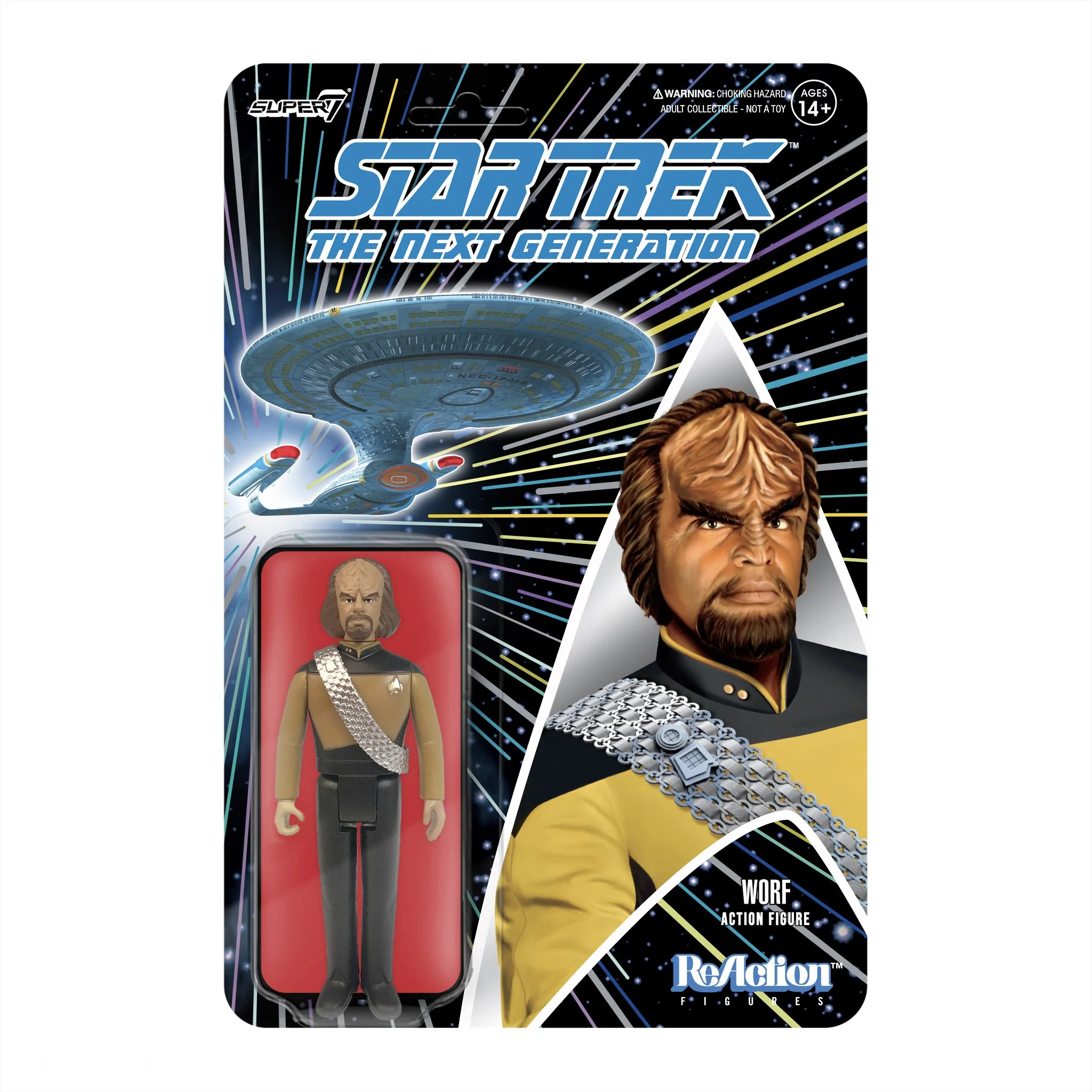 SUPER7 - Star Trek: The Next Generation ReAction Figure Wave 1 - Worf