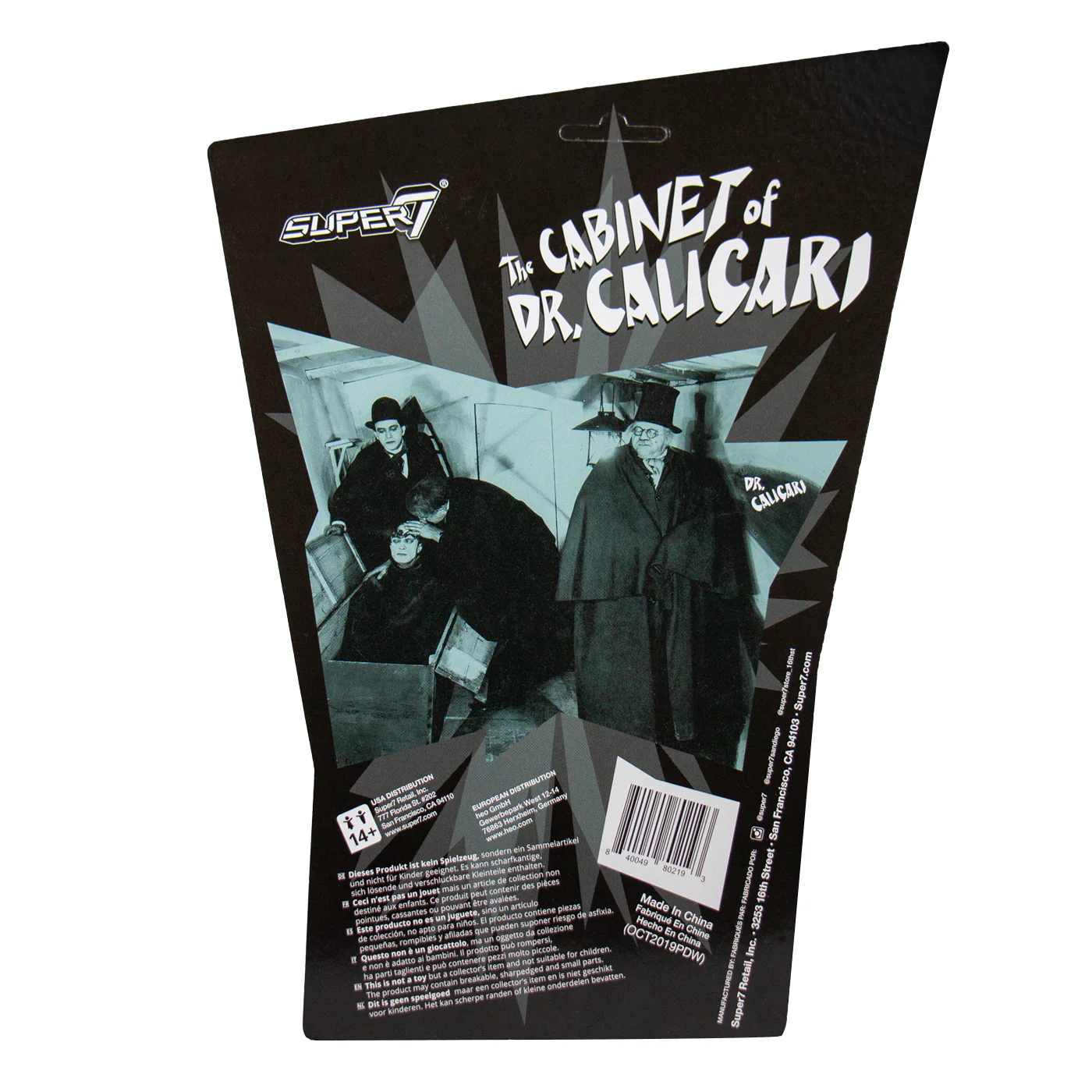 SUPER7 - The Cabinet of Dr. Caligari ReAction Figure- Dr. Caligari - Image 4